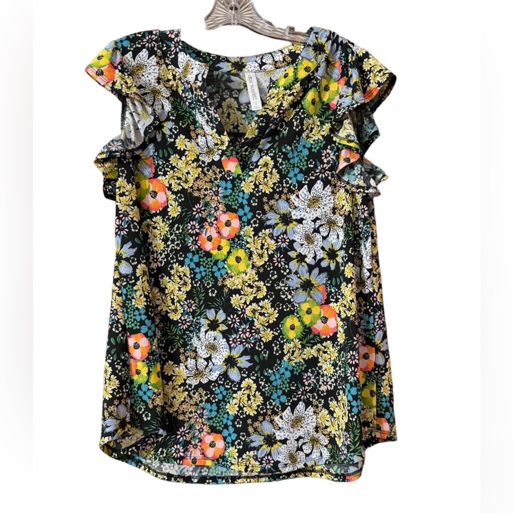 Lizzy top flutter sleeve - Large